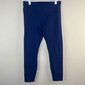 Fabletics Powerhold Purple Cropped Leggings, Medium